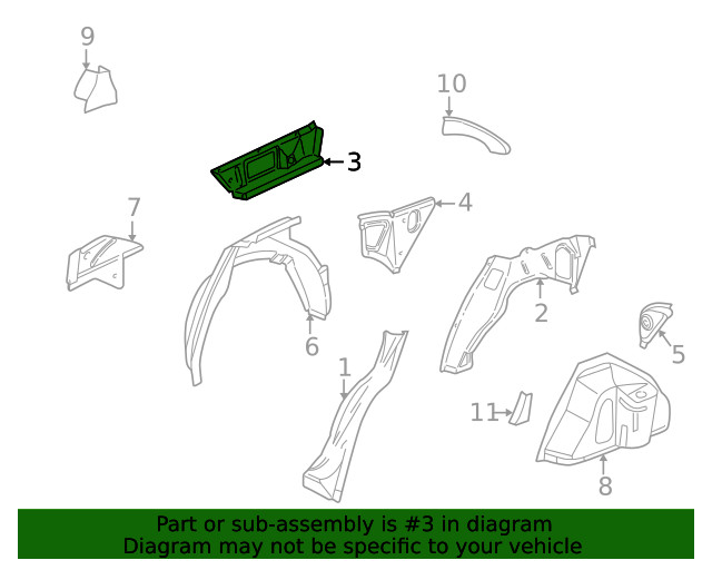 Genuine GM Filler Panel 25755257