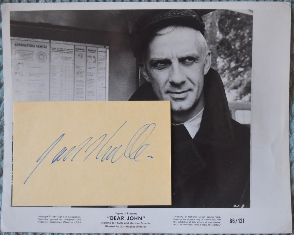 Jarl Kulle Hand Signed Card