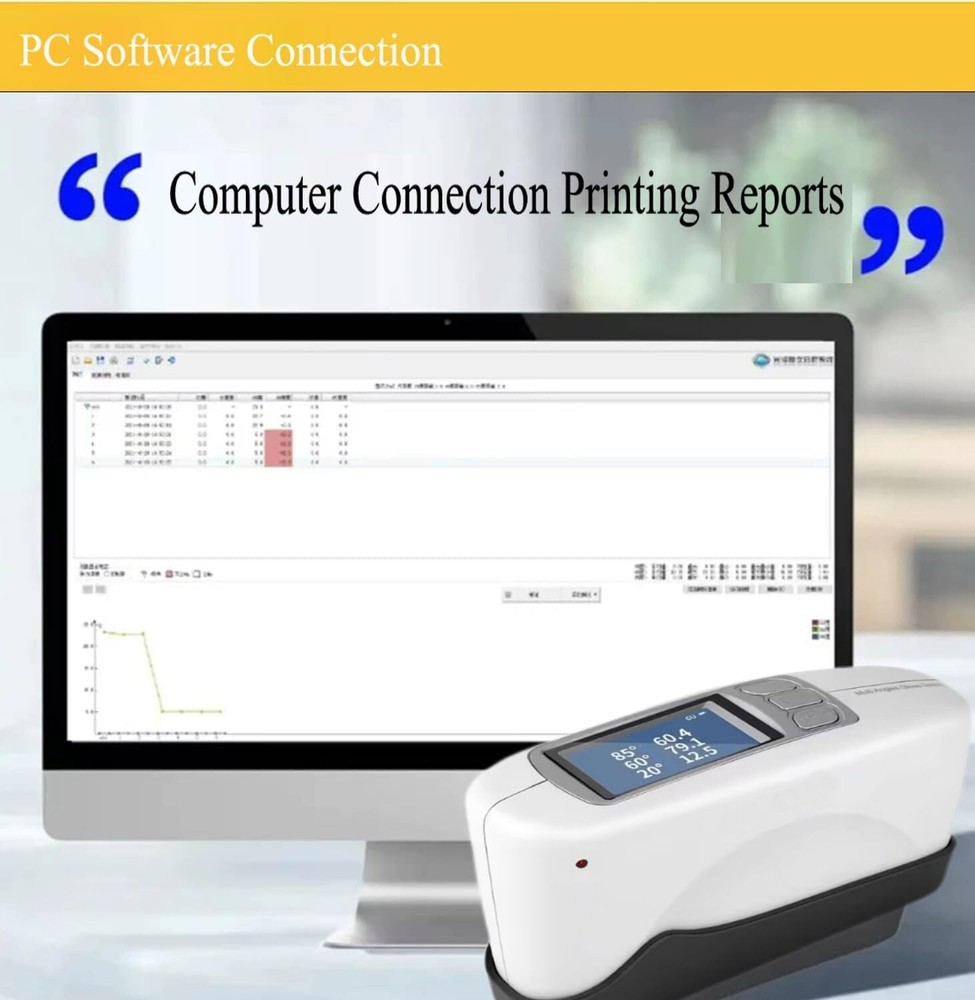 Small Aperture Gloss Meter with 60° 0~200GU for Plastic Electronics Hardware