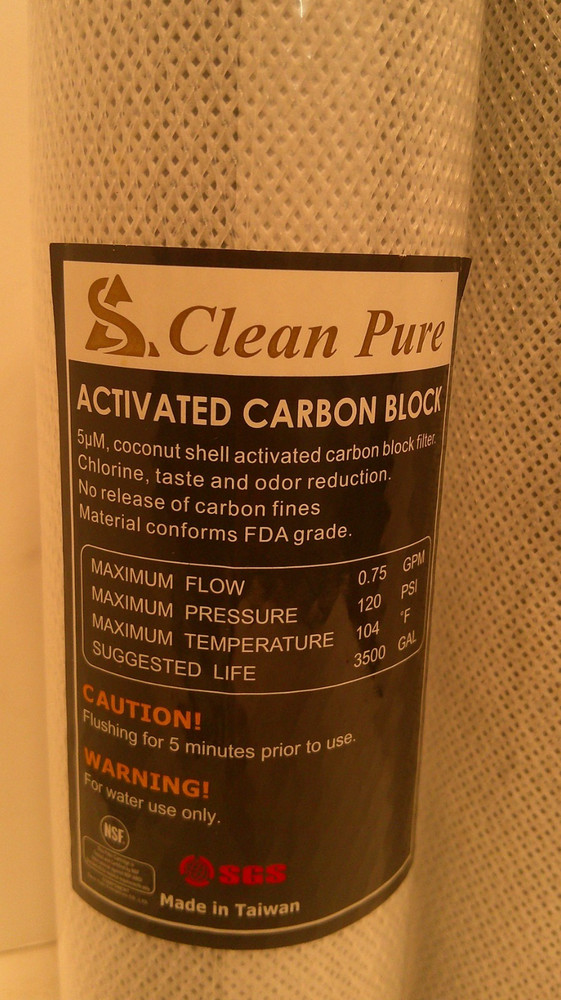 (2) Clean Pure 10 x 2.5 Inch Activated Carbon Block Filter
