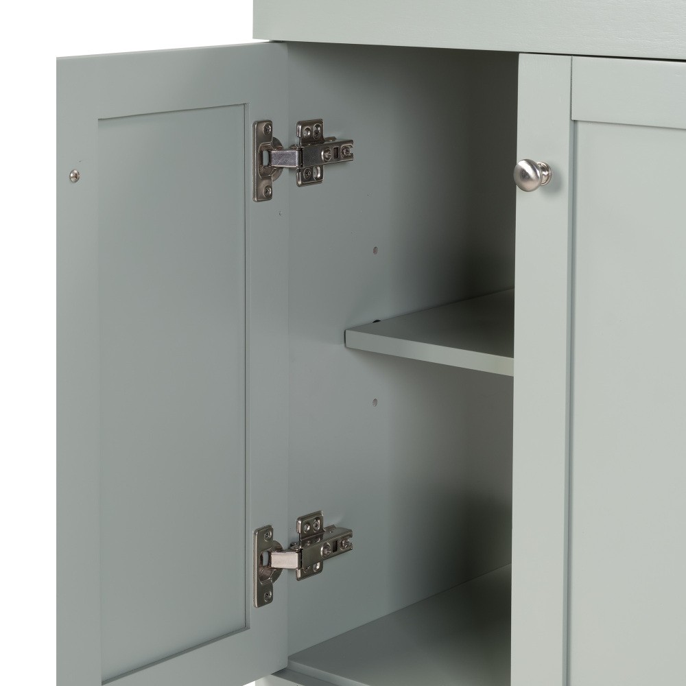 Bathroom Vanity W Ceramic Sink Soft-Close Drawers