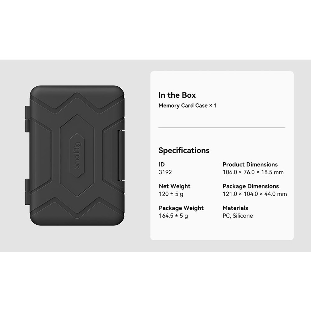 SmallRig Silicone Memory Card Case