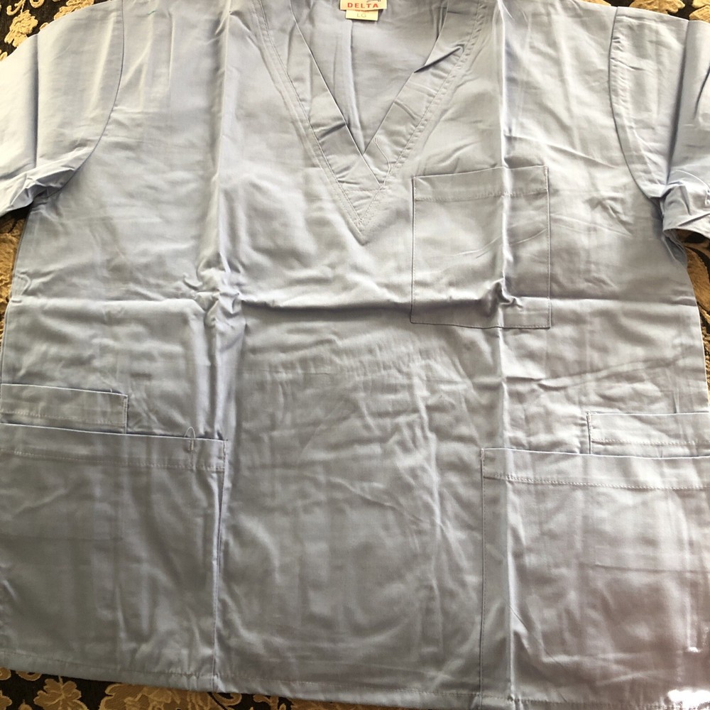 New Delta Blue Scrub Set. Size Large