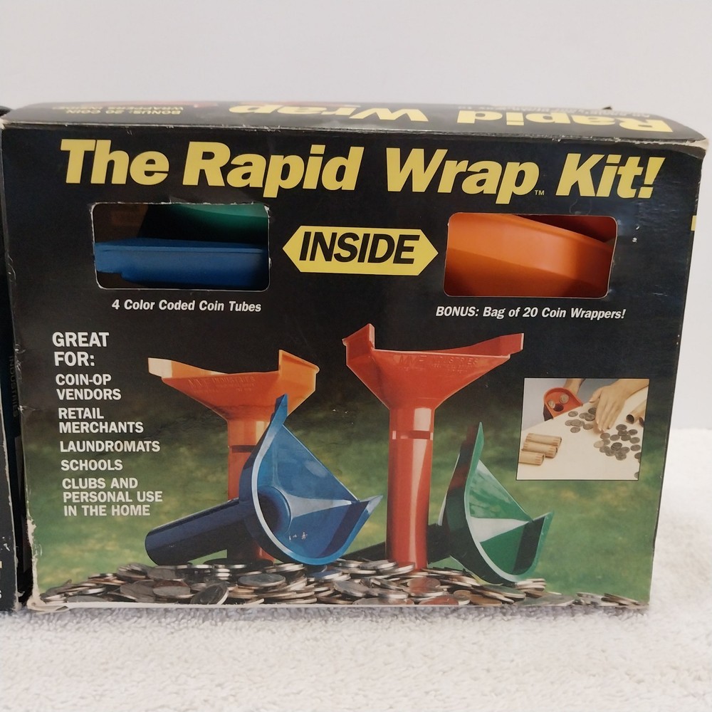 Speed Sort And Rapid Wrap Coin Sorter And Roller Set (Missing Penny Tray) #B030