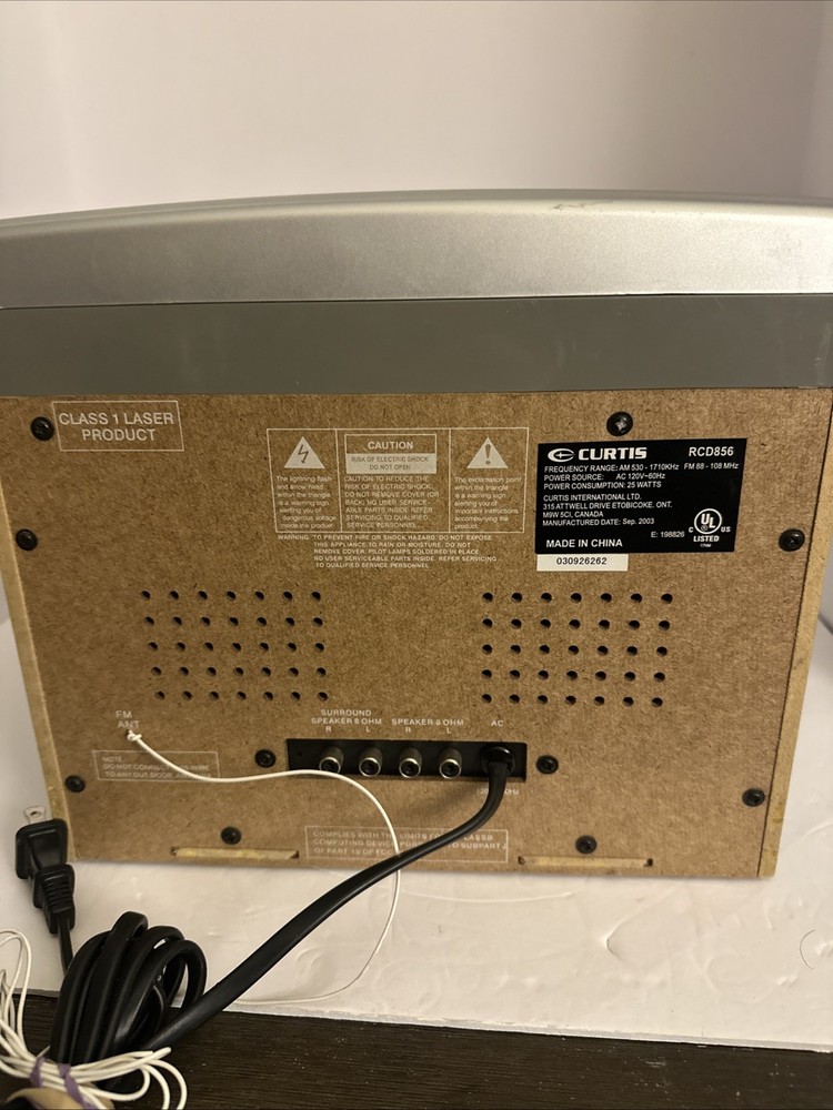 Rare Curtis RCD856 CD Player System No Speakers