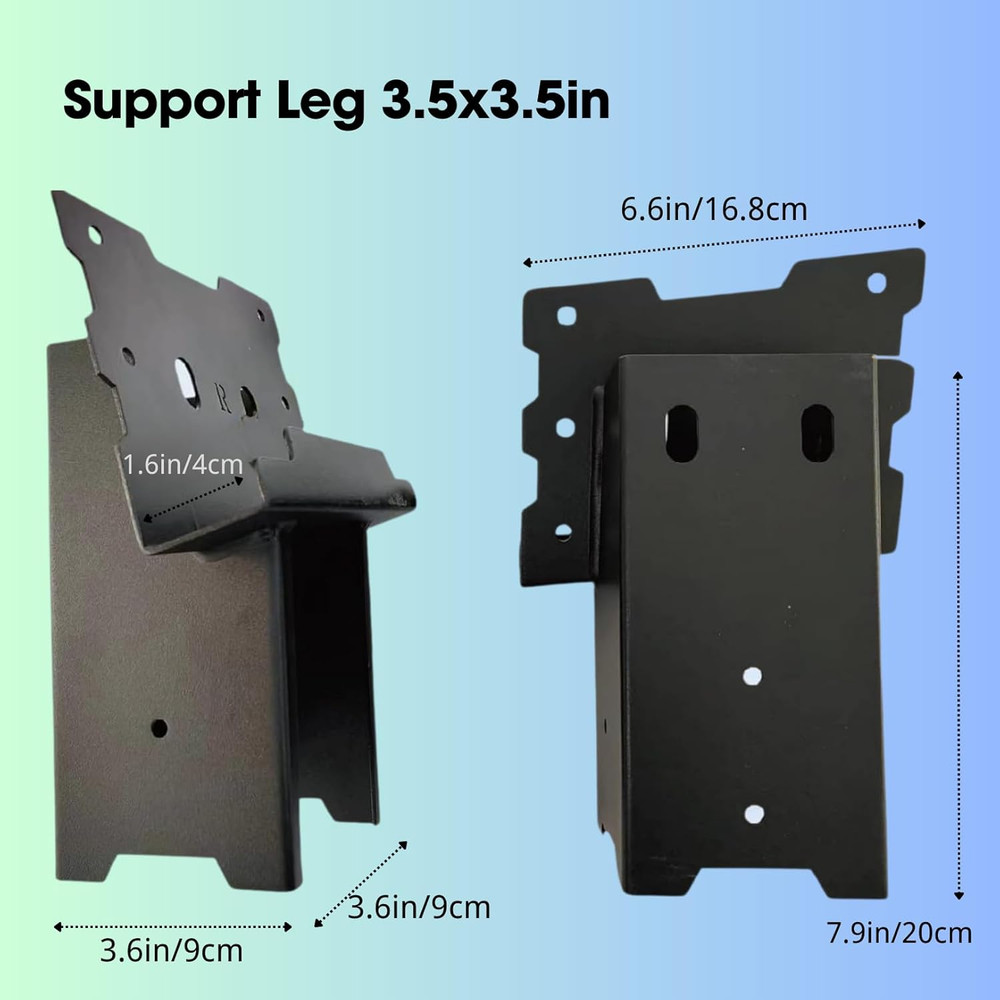 4X4 Outdoor Multi-Use Angle Brackets,Platform Bracket for Hunting Blinds, Shooti