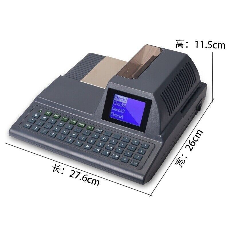 Keyboard Check Printer English Electronic Bank Counter Check Printer