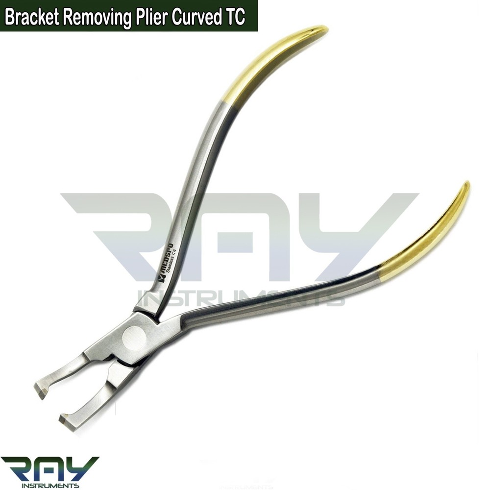 Bracket Removing Plier Curved TC Orthodontic Braces Remover Surgical Instruments
