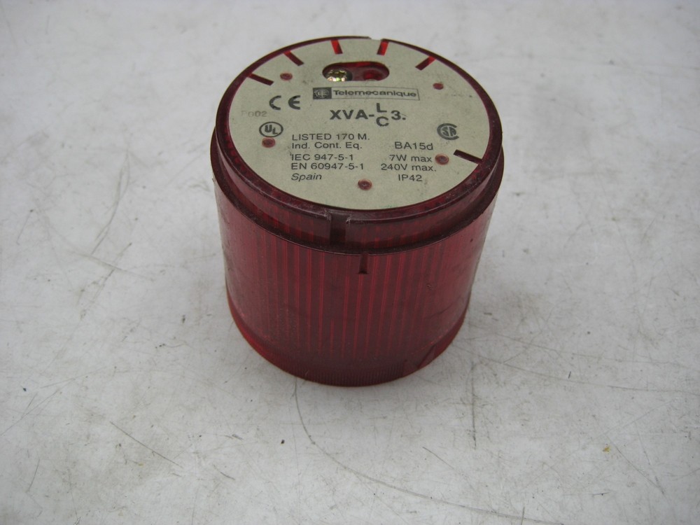 TELEMECANIQUE XVA-L3C RED STACKABLE LIGHT UNMP