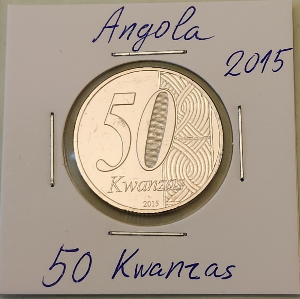 Angola coin, 50 Kwanzas, 2015