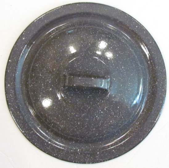 Gray Speckled Enamelware Replacement Handle Top Pot Lid 7 3/4"