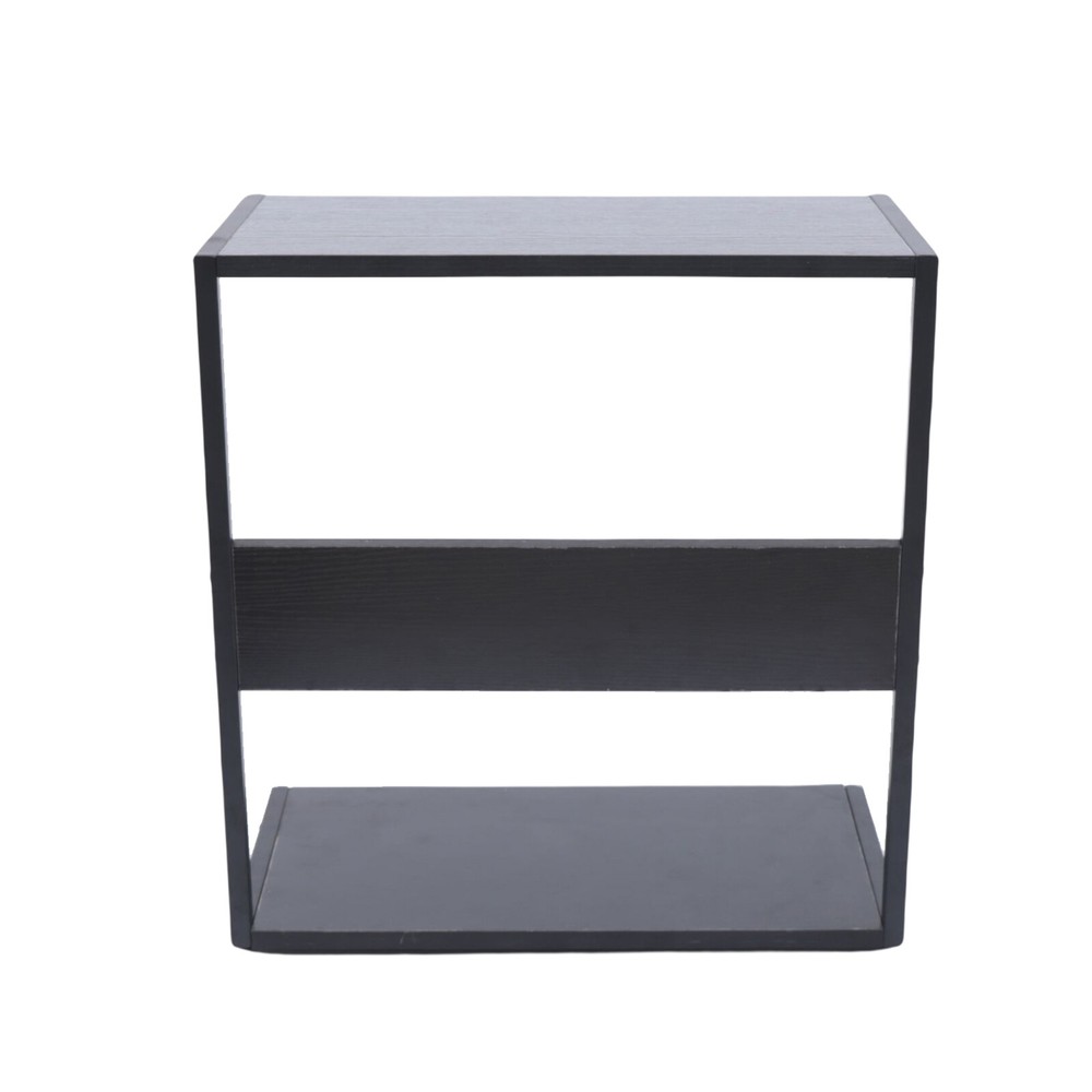 Metal PC Case Desktop Stand Black Iron Frame Holder W/ Rolling Universal Wheels