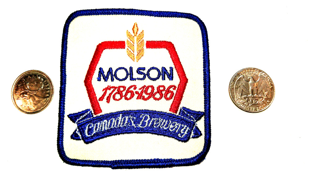 1786-1986 Molson Canada's Brewery Centennial Patch Badge Crest