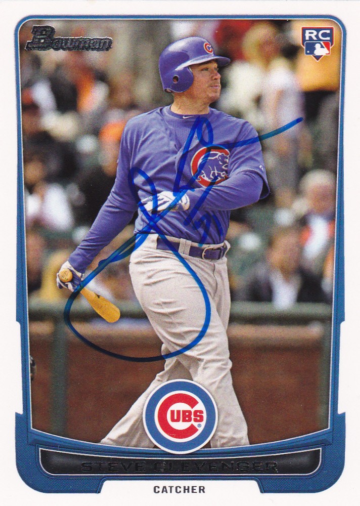 STEVE CLEVENGER CHICAGO CUBS SIGNED 2012 CARD SEATTLE MARINERS BALTIMORE ORIOLES