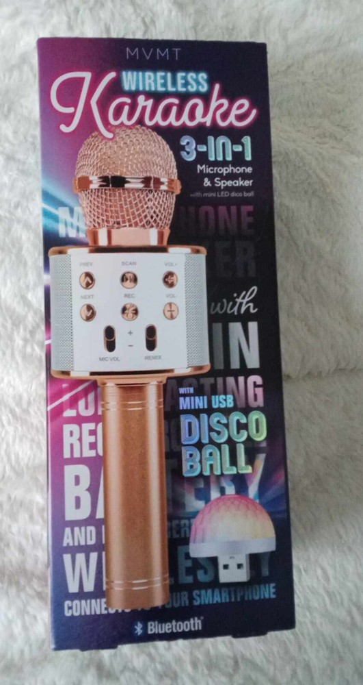 MVMT Karaoke Wireless Microphone & Speaker All In One