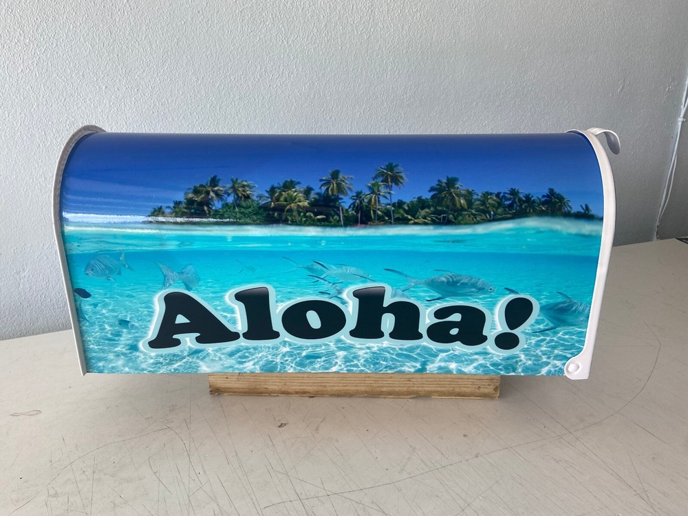 Aloha custom mailbox: Personalized Gift Idea