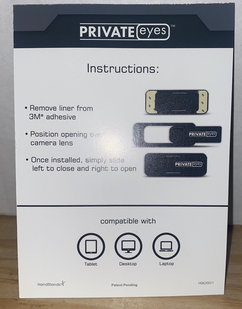 Private Eyes Webcam Cover