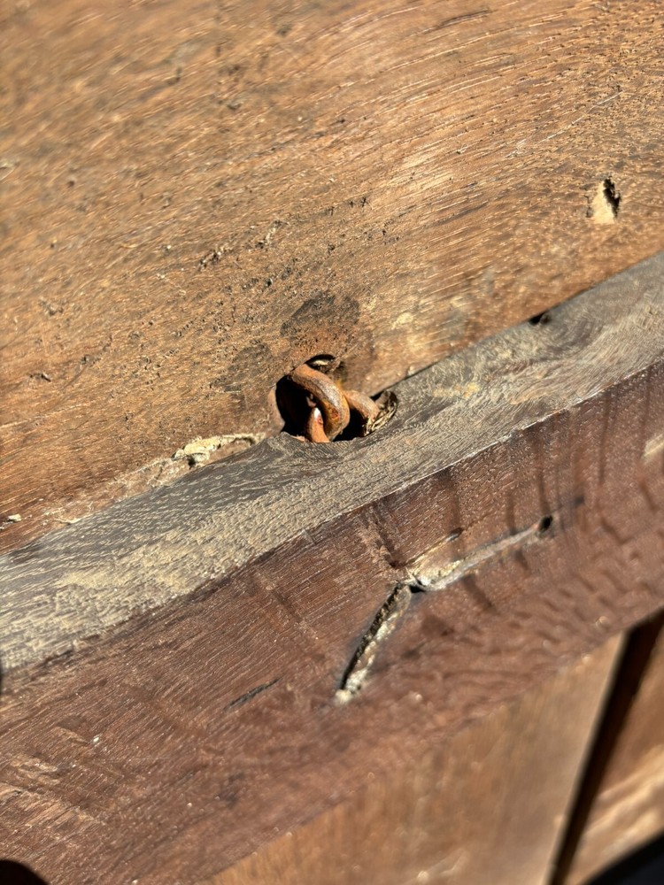 17th Century Charles I Oak Coffer--Shipping Available