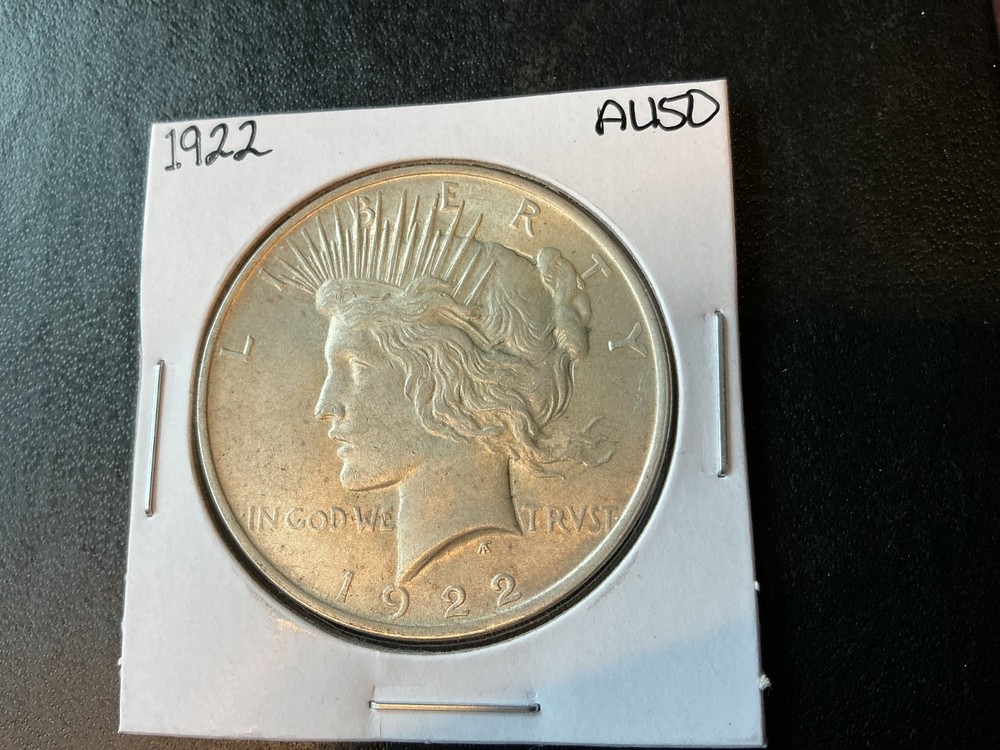 🟢🟡🔴 FANTASTIC 1922 - $1 U.S. SILVER PEACE DOLLAR