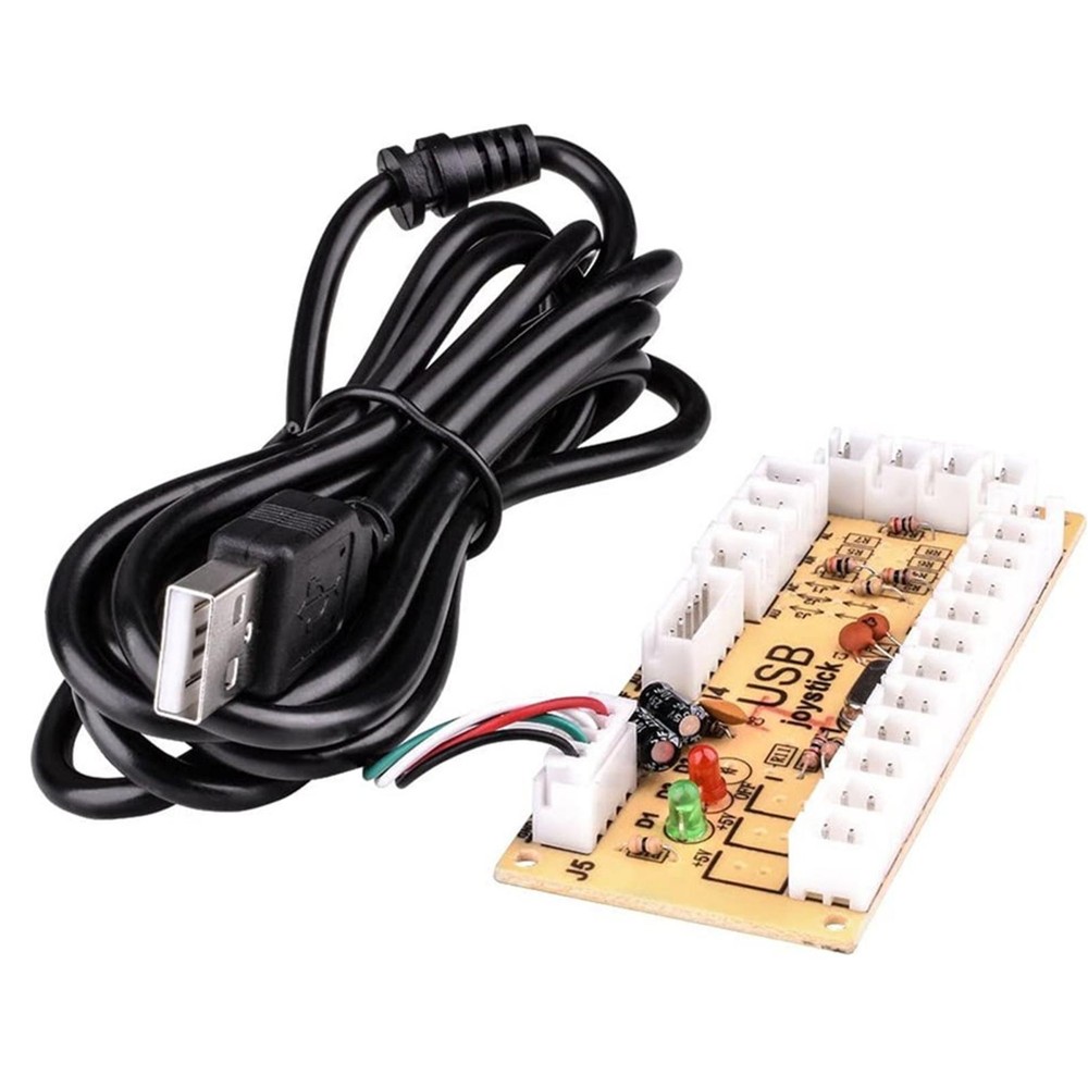 DIY Quimat Zero Delay Arcade USB Encoder Board to Joystick for Mame Jamma PC