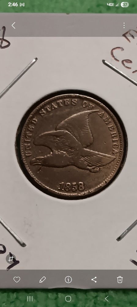 1858 Flying Eagle Cent Combo (Large & Small Letters)