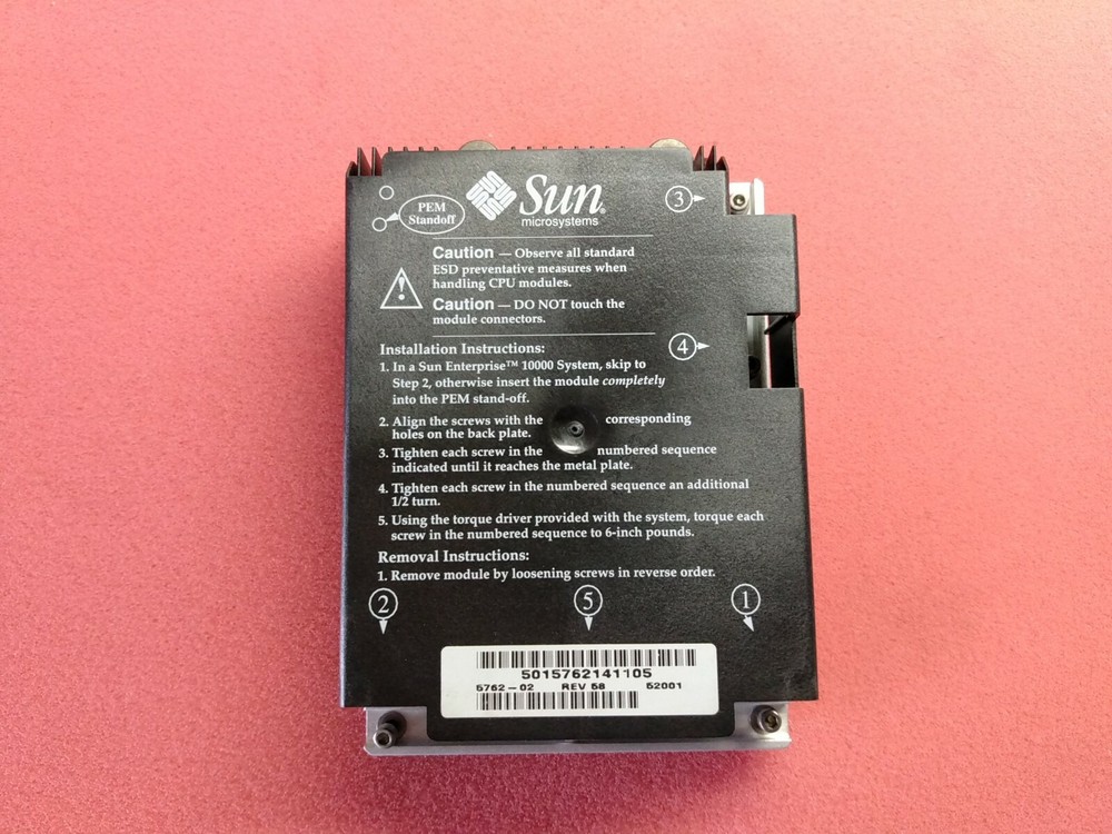 501-5762 400MHZ 8MB cache SUN MicroSystems Processor