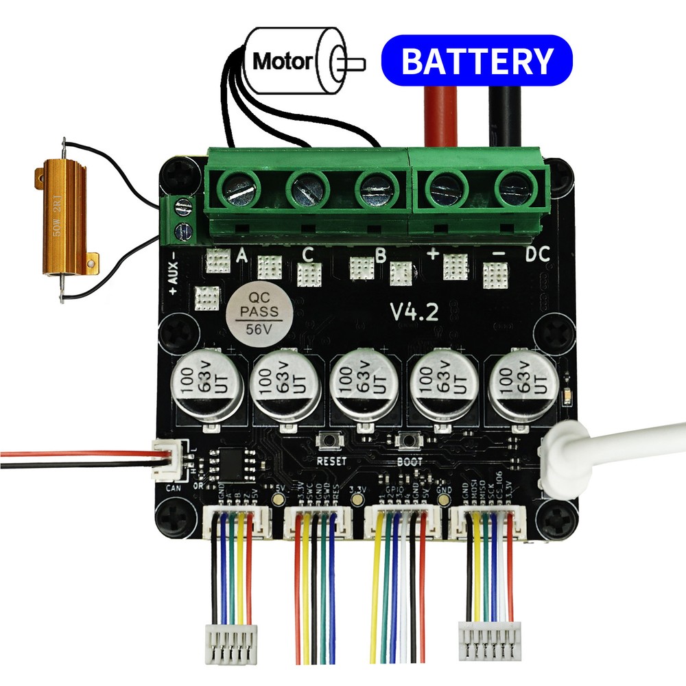 Brushless Servo Motor Controller ODESC V4.2 SingleDrive High Current DriverBoard