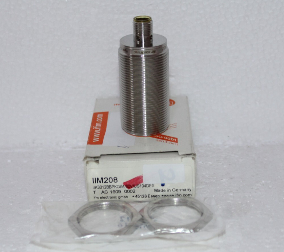 IFM IIM208 IIK3012BBPKG/M/60V/US104DPS Inductive Sensor