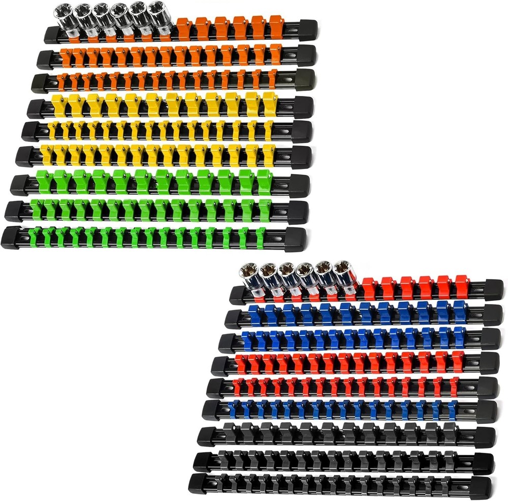 Customizable Socket Organizer with 258 Clips