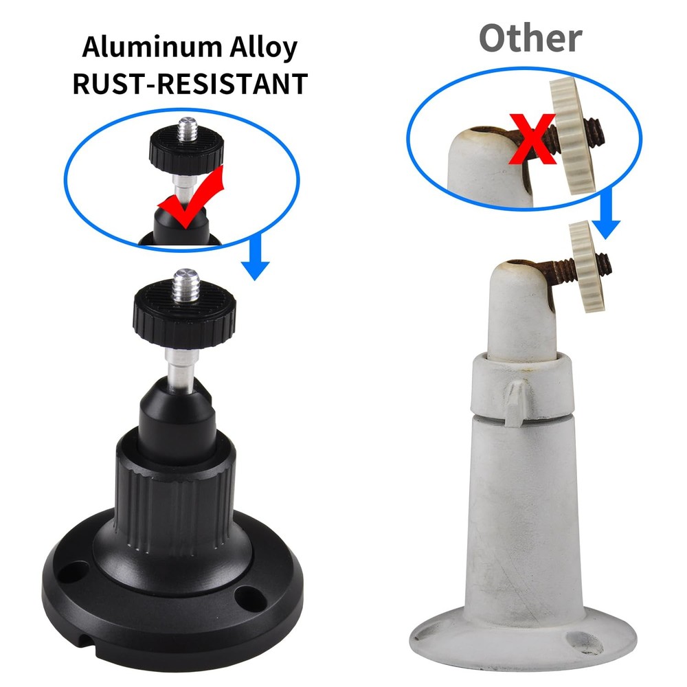 2Pack Eufy Camera Mount,Adjustable Wall Mount Compatible with eufyCam 2C/2C...