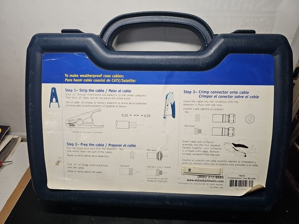 DataShark Satellite & Digital Cable Tool Kit/Case 70019