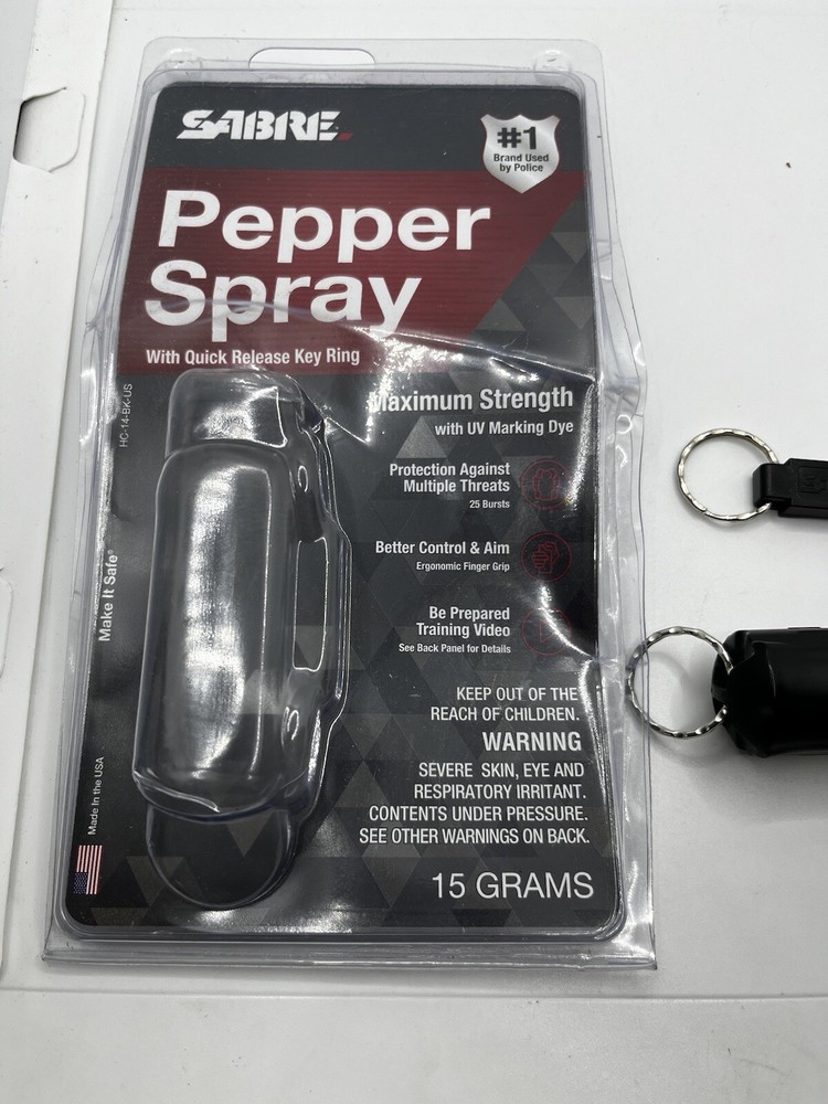 Sabre Pepper Spray, 15 Grams, Quick Release Key, M2