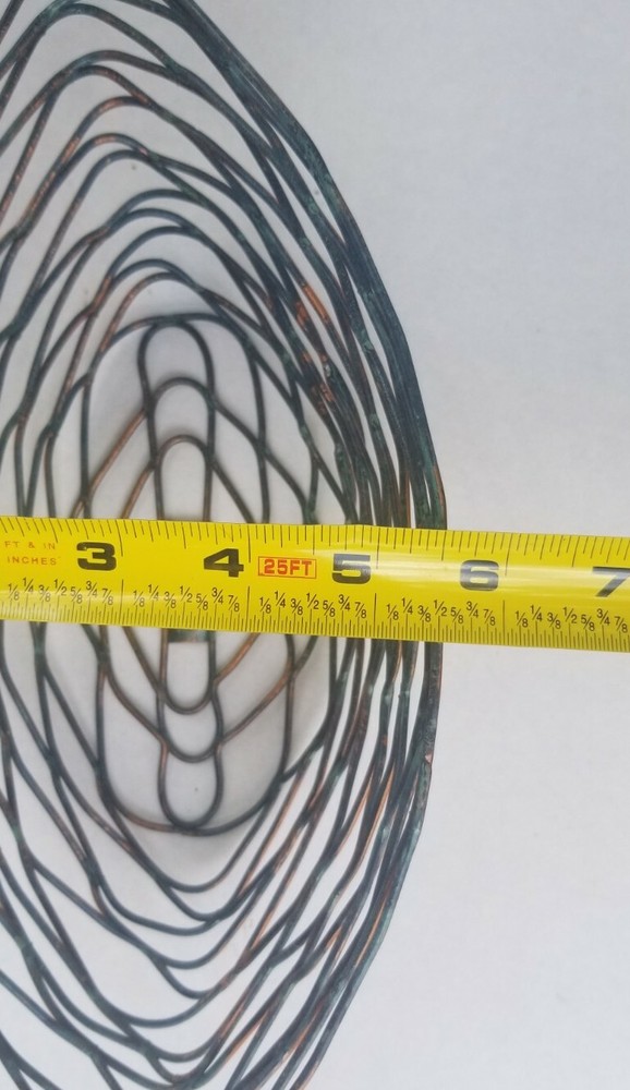FOH Patina Wireware 11" Crescent Basket 4ct