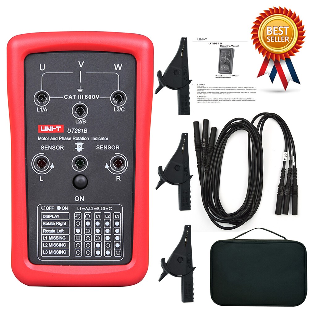 UNI-T UT261B Phase Sequence and Motor Rotation Indicator Test Meter