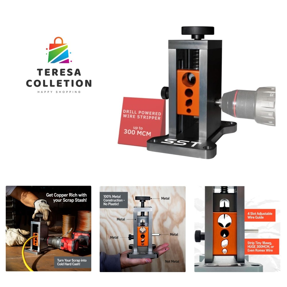 Heavy Duty Wire Stripper Machine | Drill-Powered Industrial Wire Stripping Ma...