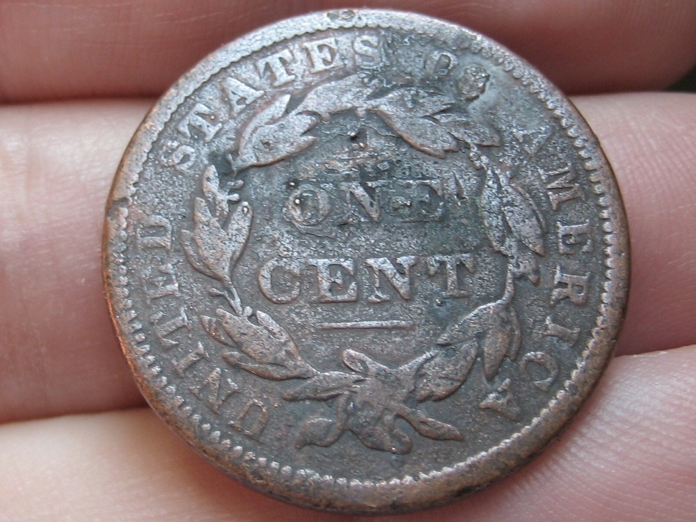1838 Matron Head Large Cent Penny- Fine Details