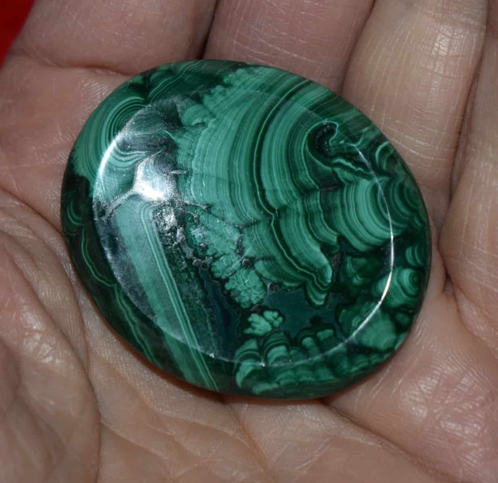 Malachite Worry Stone #13
