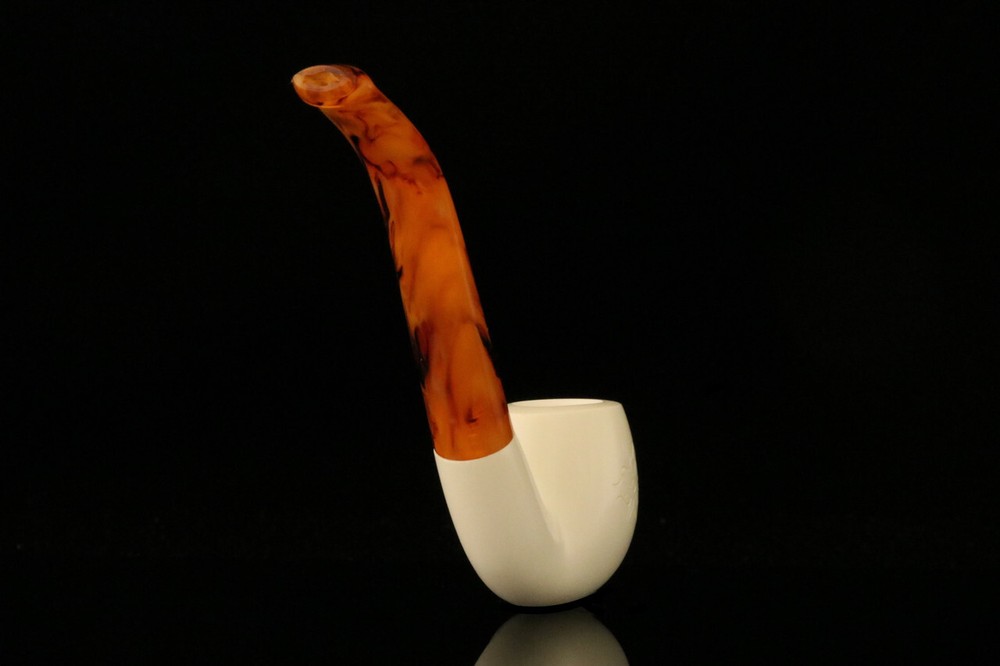 Apple Block Meerschaum Pipe with fitted case M1780