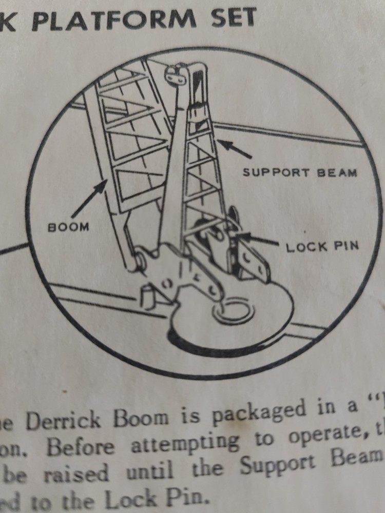 Lionel 462 Derek Platform Set Instructions Dated 10-61