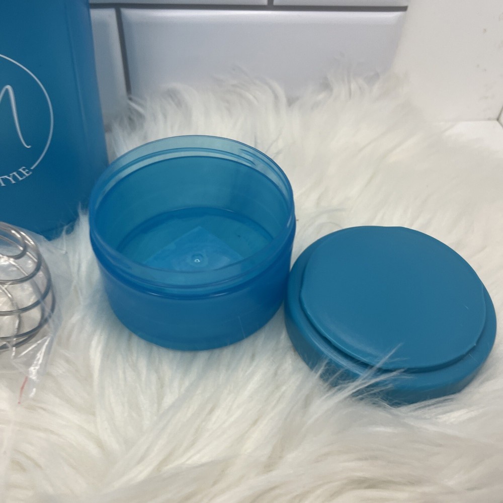 450 ml Protein Supplement Shaker Bottle + Pill Tray and Two Compartments Cup
