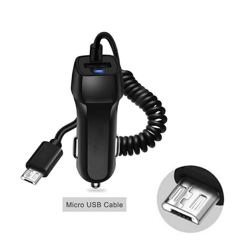 For Android Samsung Cell Phone FAST Rapid Car Charger Type C Micro USB Charging