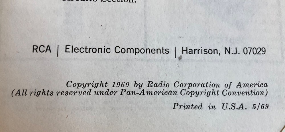 RCA Transistor Thyristor & Diode Manual 1969