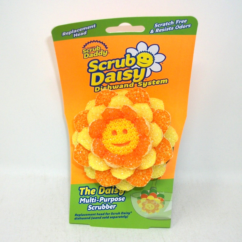 One Scrub Daddy Scrub Daisy THE DAISY Dishwand System Scrubber Replacement Head