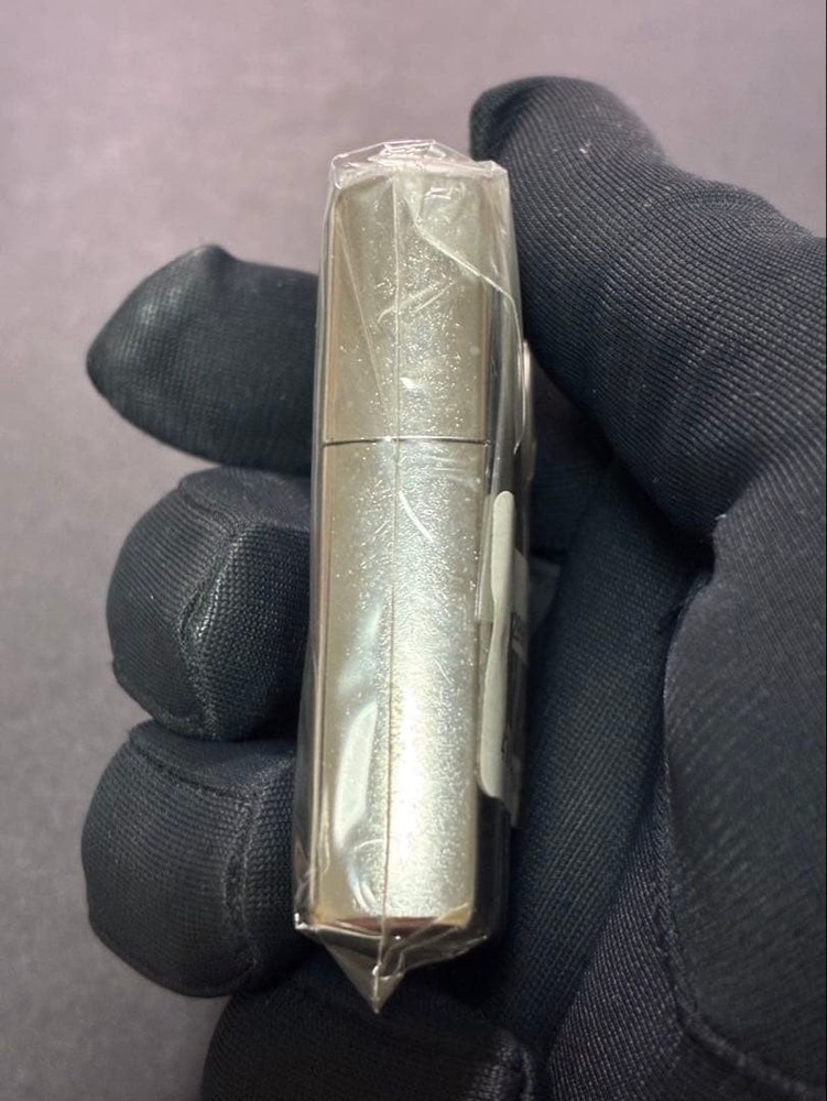 Zippo Jim Beam Since 1795 Silver Dust One Sided Processing Lighter Regular Japan