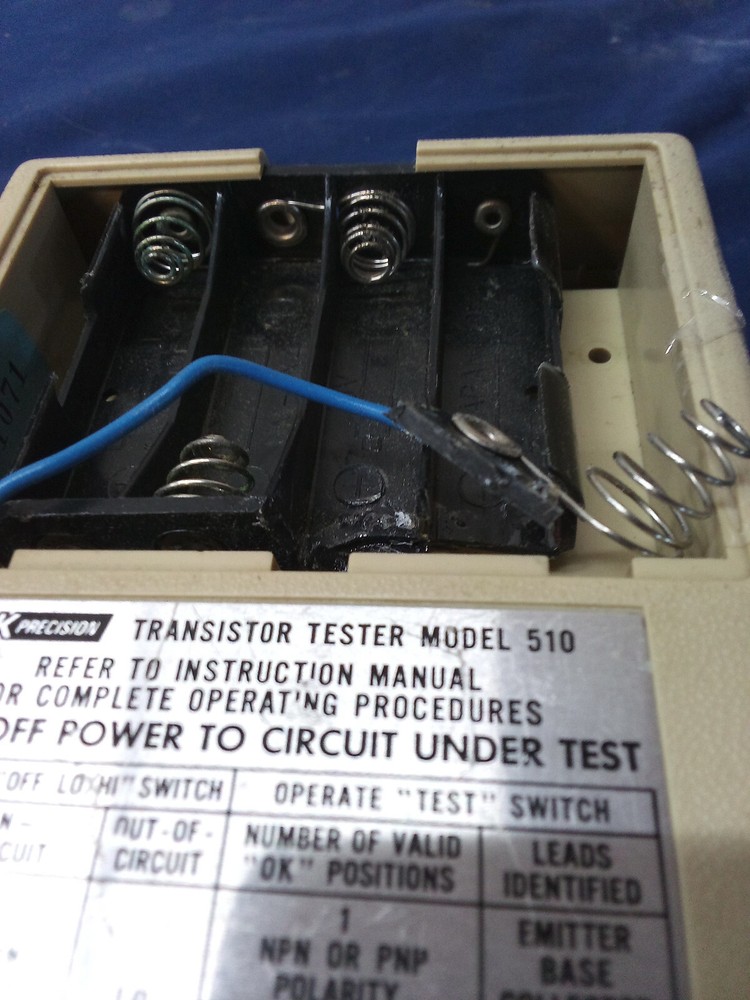 BK Precision Transistor Tester Model 510 - PARTS