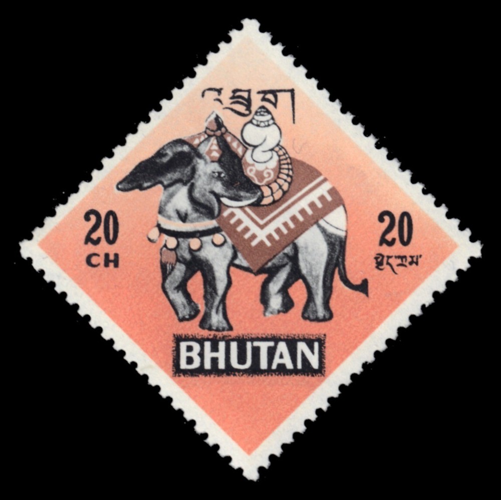 BHUTAN 94E - Mythical Creatures "Elephant" (pb82604)
