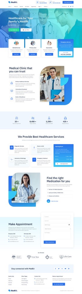 Premium Wordpress Elementor Template Kit Bundle | Health & Medical theme