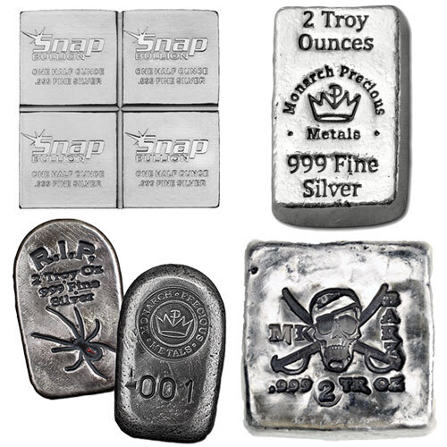 2 oz Silver (Varied Condition, Any Mint, Various Forms)