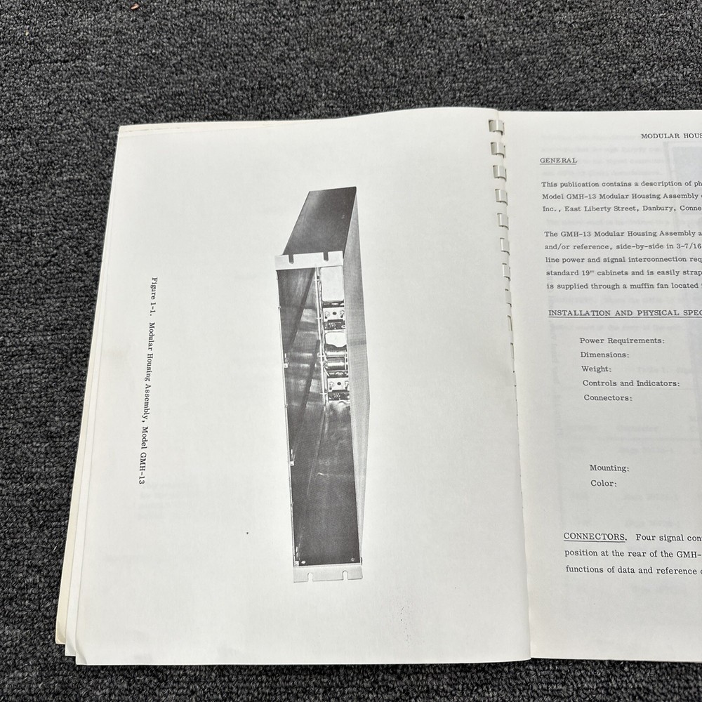 Data-Control System Model GMH-13 Modular Housing Assembly Instruction Manual