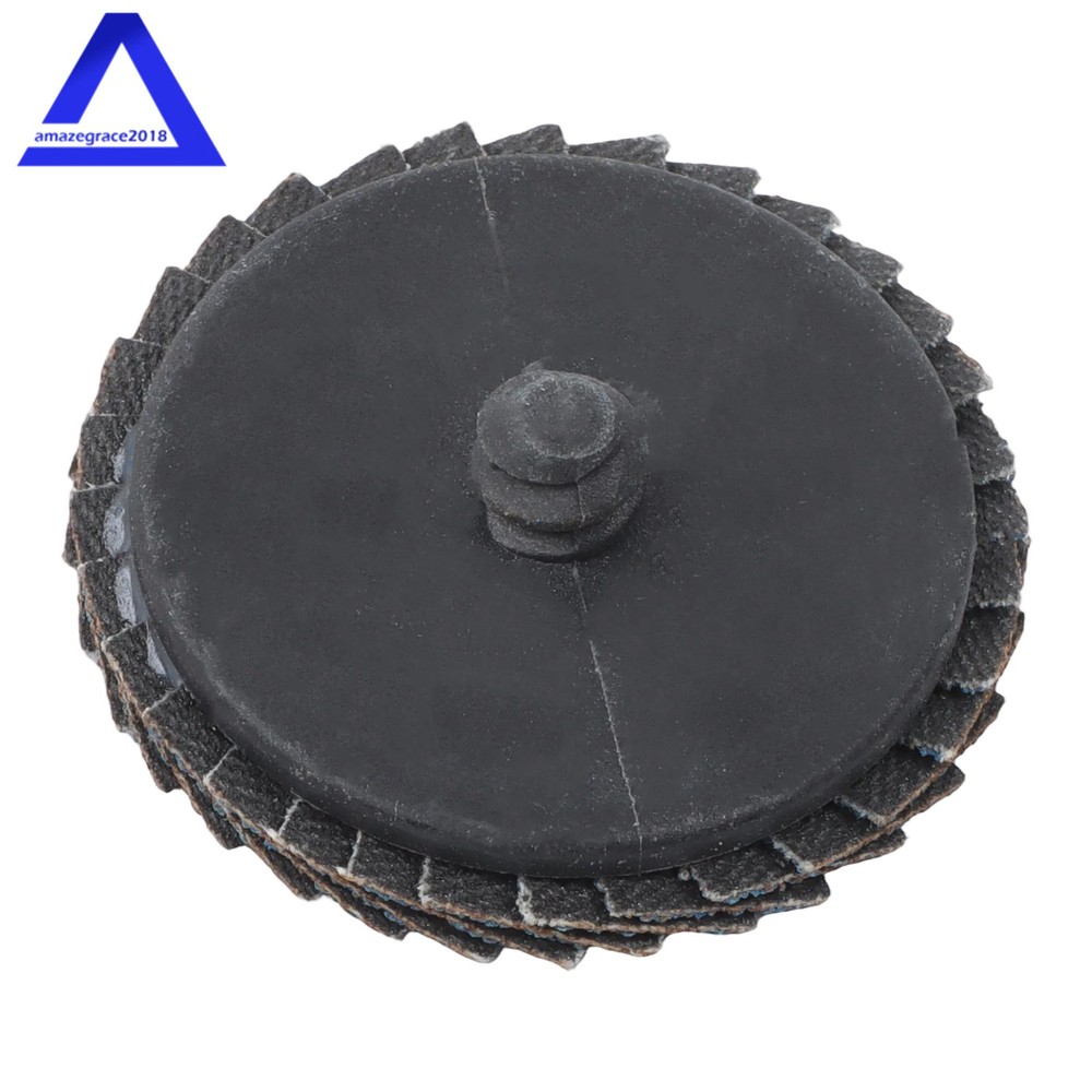 30Pack Mixed Curved Flap Disc 2" Quick Change Sanding Discs for Die Grinder